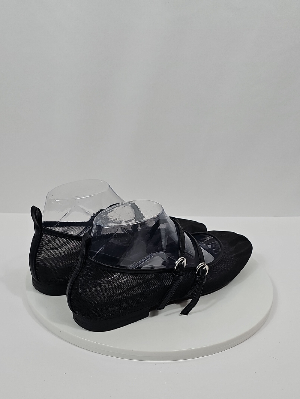 NWOT Abound Galantis Mesh Mary Jane Flats Double-Strap Buckle Shoes Black 8.5 - Picture 7 of 15